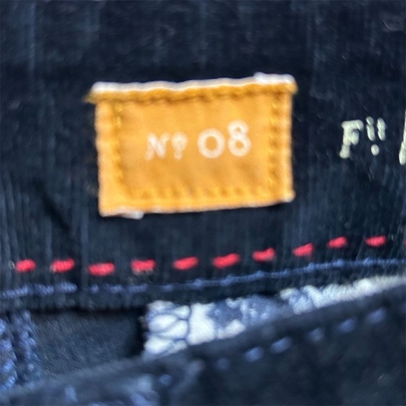 Pilcro Women's Corduroy Fare Size 8 Black Dark Mavy Size 8 - Picture 7 of 15